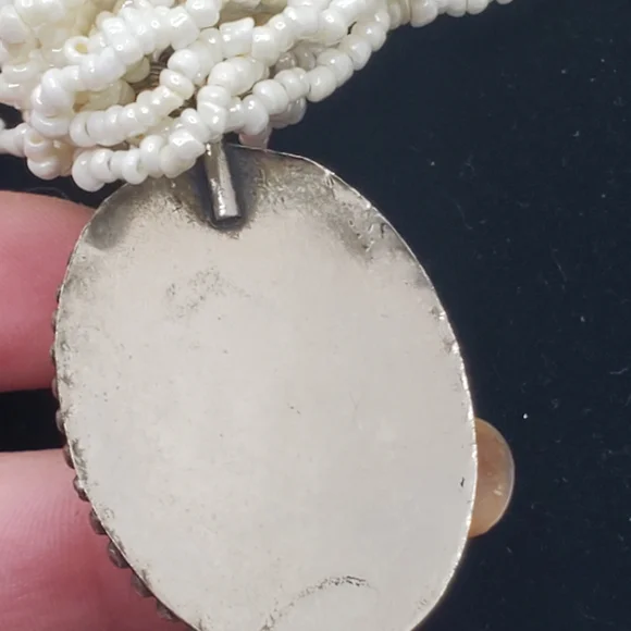 Vintage beaded necklace - Picture 3 of 6